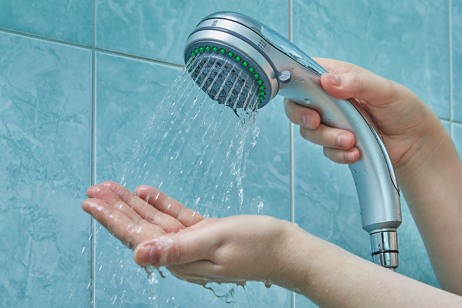 Waterbesparende douche