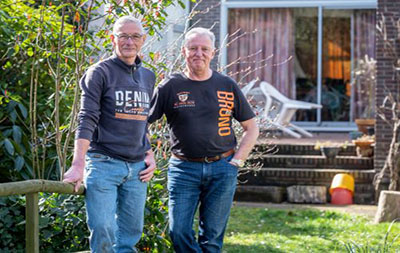tegel Bruno en Bert